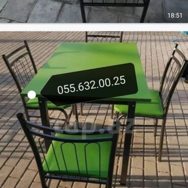 Masa və oturacaq dəstləri: Stol stul desti anbardan satiş var Modellər coxdur Rəng secimi etmək — 21