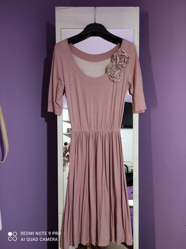 elegantne duge haljine: S (EU 36), bоја - Roze, Drugi tip rukava