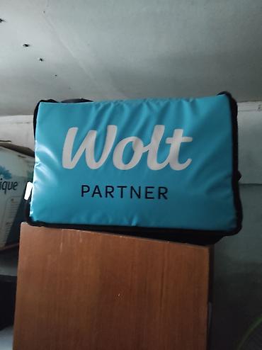 Оборудование для ресторанов, кафе: Wolt Partner çatdırılma çantası - Rəng: mavi/qaranlıq kənarlar, “Wolt — 1