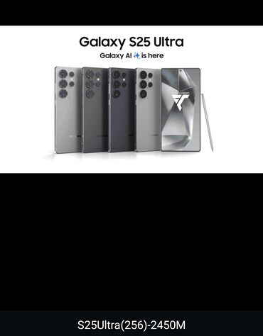 samsung s23 ultra ekran qiymeti: Samsung S25 Ultra, 256 GB, rəng - Mavi, Sənədlərlə, Barmaq izi, Simsiz şarj