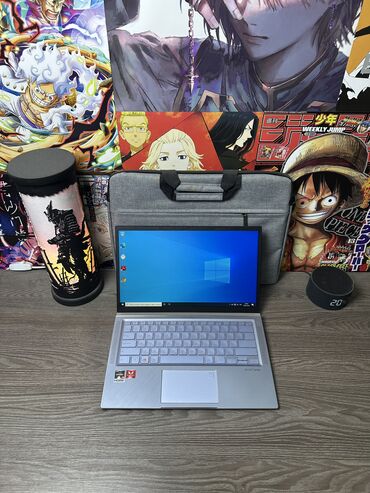 кампьютер: Ноутбук, Asus, 8 ГБ ОЭТ, AMD Ryzen 5, 14.3 ", Колдонулган, Татаал эмес тапшырмалар үчүн, эс тутум SSD
