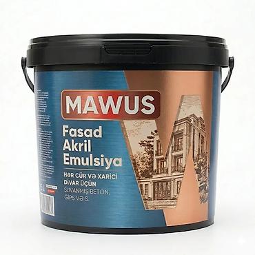 ucuz utu: Mawus Akril Əsaslı Yüksək Örtücü Fasad Emulsiyası Xarici divarlar — 1