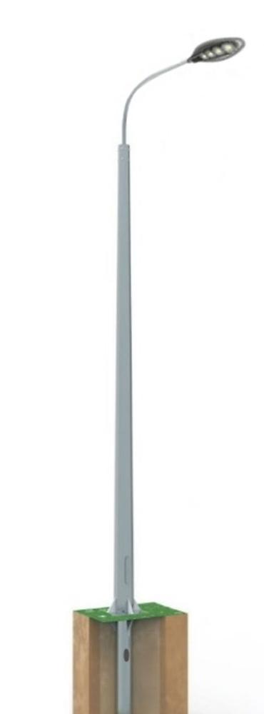 столба свет: Опора уличного освещения (световая мачта) с изогнутой консолью под — 2