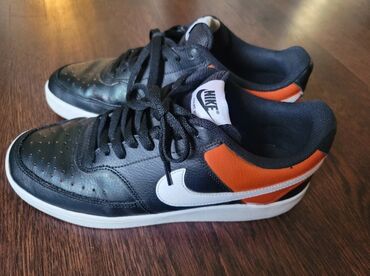Кроссовки и спортивная обувь: Nike Court Vision Low Black, White, Orange Оригинал со штатов