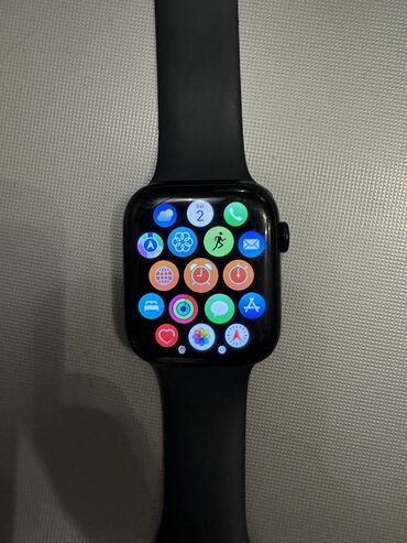 apple watch 5 44mm qiymeti: İşlənmiş, Smart saat, Apple, Sensor ekran, rəng - Qara
