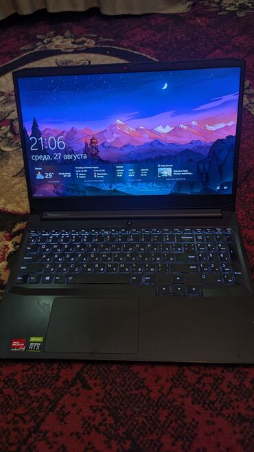 клавиатура razer: Ноутбук, Lenovo, 8 ГБ ОЗУ, AMD Ryzen 5, 15.6 ", Б/у, Игровой, память NVMe SSD