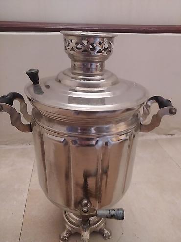 isgene: Klassik samovar – kömür/odla işləyən metal korpuslu model — 1