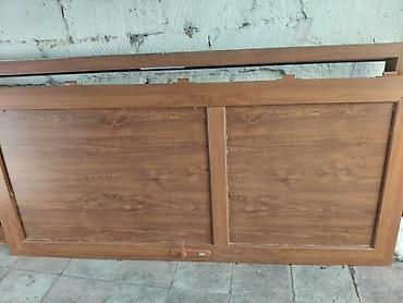 ayna qapi: Taxta görünümlü sürgülü qapı dəsti - Material: ağac teksturalı — 1