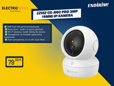 Другие аксессуары для компьютеров и ноутбуков: EZVIZ CS-H6c Pro 2MP (4mm) IP Kamera ✅ 2MP Full HD görüntü keyfiyyəti