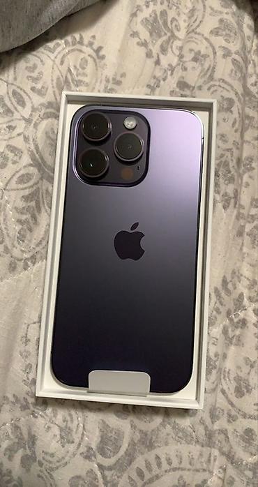IPhone 14 Pro, Б/у, 128 ГБ, Deep Purple, Коробка, 78 %