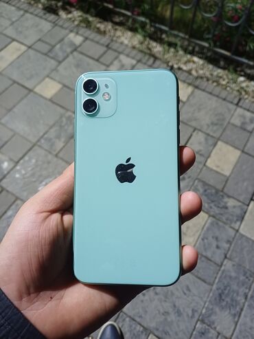 Apple iPhone: IPhone 11, Б/у, 128 ГБ, Зеленый, Защитное стекло, Чехол, В рассрочку, 74 %