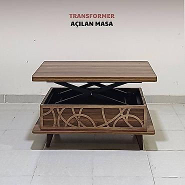 Masalar: Jurnal masası, Yeni, Transformer, Laminat, Dördbucaq masa — 6