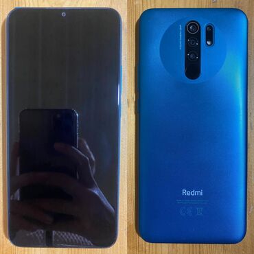 mobile: Xiaomi Mi 9, 32 GB, rəng - Göy, 
 Barmaq izi