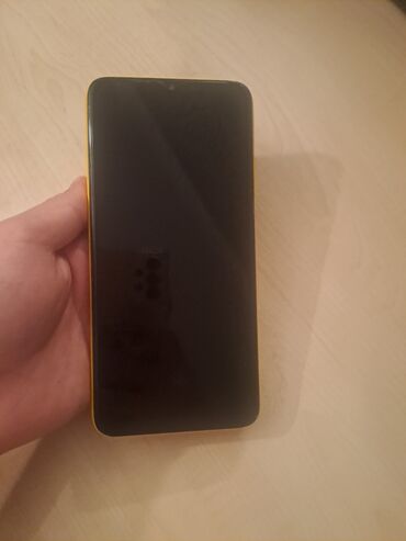 islemis telefon: Poco M3, 64 GB, rəng - Sarı, Sensor, Barmaq izi, Face ID