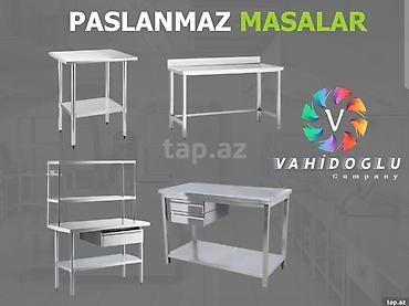 kafe stolları: Paslanmaz masalar – peşəkar mətbəxlər, kafe və restoranlar üçün — 1