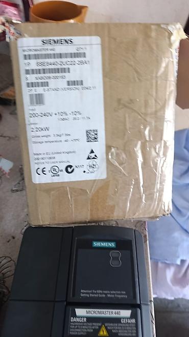 ручной насос: Siemens MICROMASTER 440 frekans çeviricisi Model: 6SE6440-2UC22-2BA1 — 3