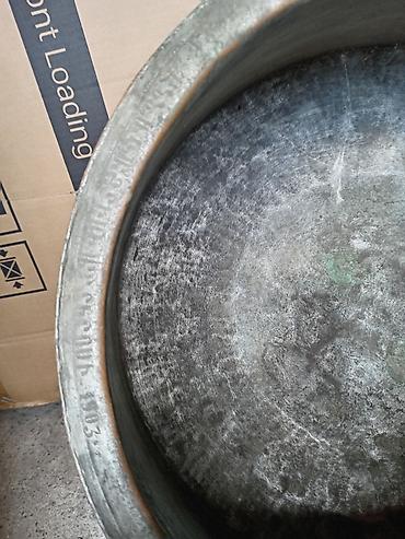 19 litre su: İşlənmiş, Aş qazanı, rəng - Gümüşü, Mis — 2