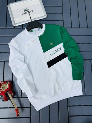 Duksevi: Muški duksevi – premium brendovi - Lacoste bluza: model sa okruglim — 20
