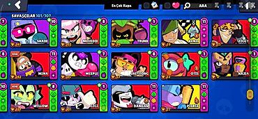 braw stars: Brawl Stars oyun hesabı - Kupa: 41,049 - Savaşçılar: 101/107 açıq - — 2