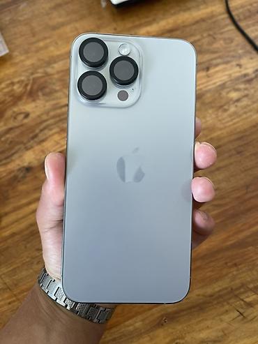 Apple iPhone: IPhone 15 Pro Max, Б/у, 256 ГБ, Natural Titanium, Чехол, Кабель, 86 % — 2