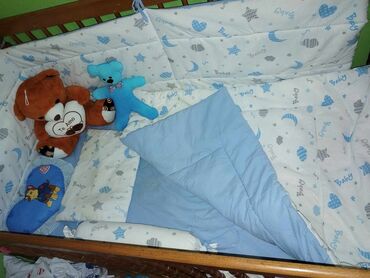 cupave posteljine: Posteljina za bebe, bоја - Svetloplava