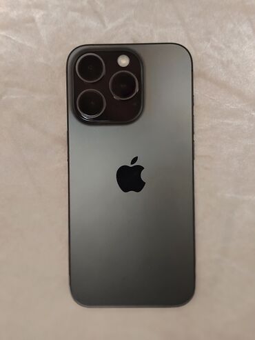 Тарелки: IPhone 15 Pro, 128 ГБ, Black Titanium, Беспроводная зарядка, Face ID