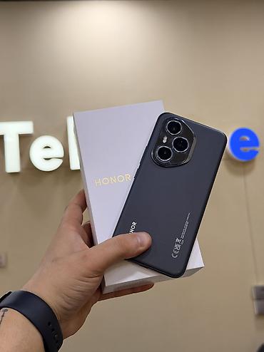 Мобильные телефоны и аксессуары: Honor 400 Pro, 256 ГБ, цвет - Черный, Гарантия, Кредит, Отпечаток пальца — 1