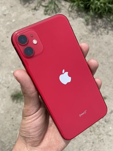 продам айфон 11: IPhone 11, 64 ГБ, Красный, 75 %