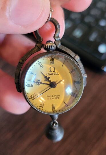 qədim saatlar: OMEGA 1882 İsveçrə 
Qədimi cib saatı