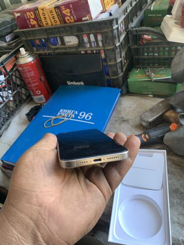 Apple iPhone: IPhone 15 Pro Max, Б/у, 256 ГБ, Natural Titanium, Коробка, 87 %