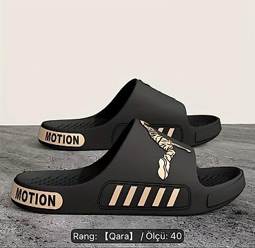 botinka ayaqqabılar: Unisex rezin şlapanlar – “Motion” detalları ilə Mövcud Ölçülər: 40 — 1