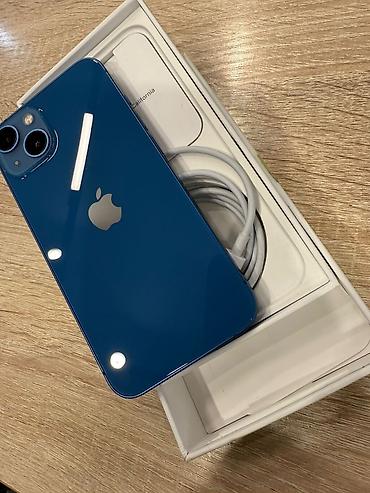 Техника и электроника: IPhone 13, Б/у, 128 ГБ, Синий, 87 % — 1
