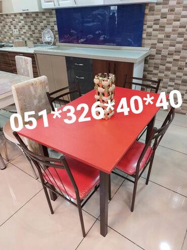 manukur stolu: Yeni, Dördbucaq masa, 4 stul, Açılan masa, Mətbəx üçün, Qonaq otağı üçün, Azərbaycan