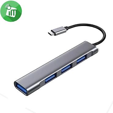 printer adapter: Kateqoriya: Hub-lar Yesido HB17 Type-C Hub – 4 in 1 USB Adapter — 1