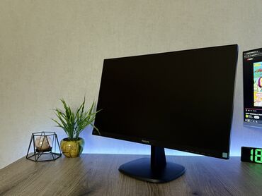 Monitorlar: Philips 24” Full HD 60Hz Monitor - Əla Vəziyyətdə! 📺 Model: Philips