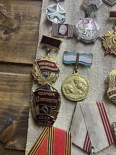 loto satisi: SSR dövrünə aid orden və medallar kolleksiyası bir ədədi 180 azna — 10