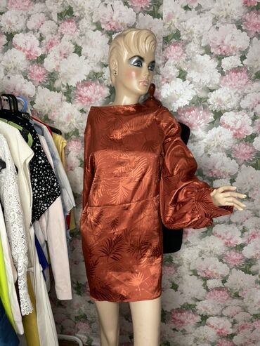 haljine iz turske online: S (EU 36), M (EU 38), color - Brown, Cocktail, Long sleeves