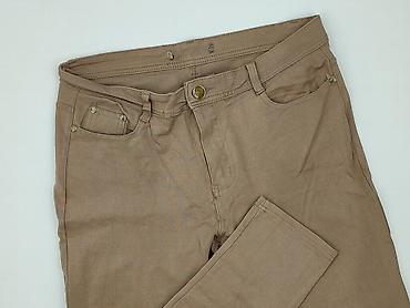 lniane spodnie pull and bear: Spodnie materiałowe damskie, rozmiar L — 1