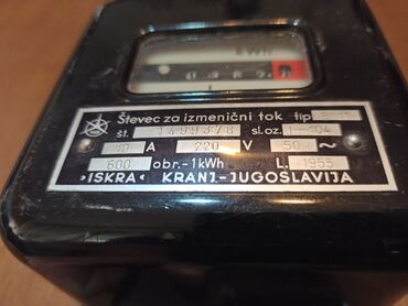 Ostali proizvodi za kuću: Stari strujomer ISKRA iz 1955. godine. Perfektno stanje na lalafo.rs — 5 Ostali proizvodi za kuću: Stari strujomer ISKRA iz 1955. godine. Perfektno stanje — 5
