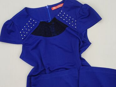 niebieskie sukienki plus size: Sukienka damska, rozmiar XL