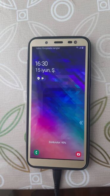 samsun a10s: Samsung Galaxy A6, 64 ГБ, цвет - Черный, Отпечаток пальца, Две SIM карты