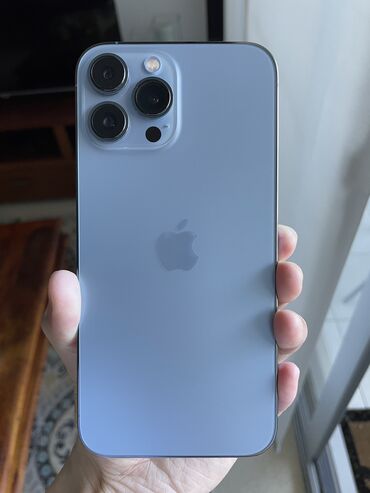 куплю телефон айфон: IPhone 13 Pro, Б/у, 128 ГБ, Голубой, Зарядное устройство, 76 %