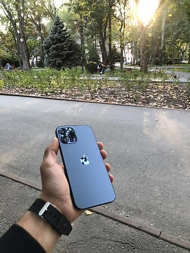 IPhone 12 Pro Max, Б/у, 256 ГБ, Sierra Blue, Кабель, 80 %