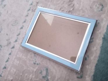 фотоальбомы: Фоторама А5 Цвет рамы голубой по краям серебристый. Лицевая часть - — 1