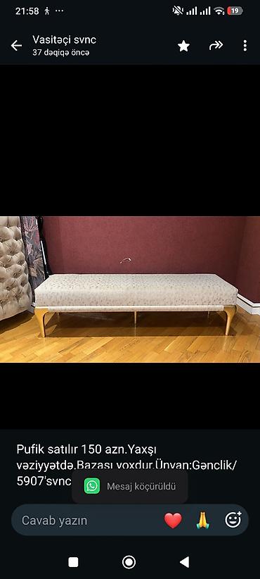 Pufik satılır 150 azn.Yaxşı vəziyyətdə.Bazası lalafo.az -da Pufik satılır 150 azn.Yaxşı vəziyyətdə.Bazası