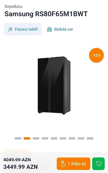 ikinci el dondurucu: Yeni 2 qapılı Samsung Soyuducu Satılır, rəng - Qara, Təkərli — 4