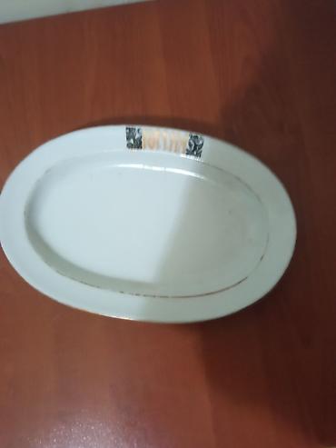 tarelka: Boşqablar, 1 əd, rəng - Ağ, Keramika, Rusiya — 1