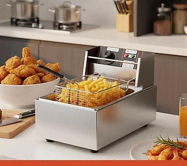 Ostali kuhinjski aparati: Friteza za radnu površinu sa velikim rezervoarom od 6L i snage 2500w — 7