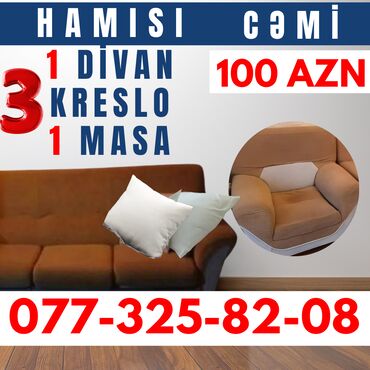 islenmis divan kreslo: İşlənmiş, Divan, 2 kreslo, Açılmayan