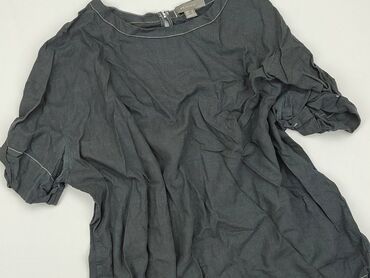 czarne satynowe bluzki na ramiączkach: Bluzka Damska, Primark, L, stan - Dobry